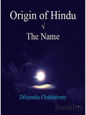 cover image of Origin of Hindu √  the Name